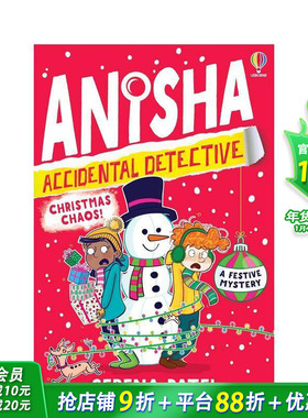 【多册选拍】意外侦探安尼莎1-8册：圣诞迷局 Anisha， Accidental Detective: Christmas Chaos 英文儿童桥梁章节故事书 拓展阅读