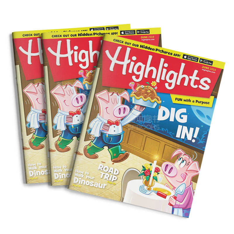 订阅 Highlights for Children 儿童杂志 美国英文原版 年订12期 J031 年订12期