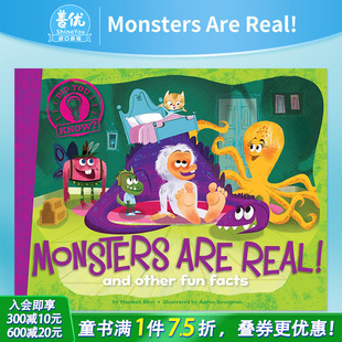 儿童绘本 Monsters and Real fun Know? 英文原版 You Are Did facts 善优图书 进口书籍 other 预售