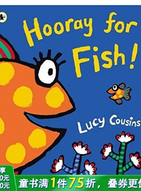 【预售】Hooray for Fish!鱼儿欢呼 英文儿童绘本适合3-6岁【善优童书】
