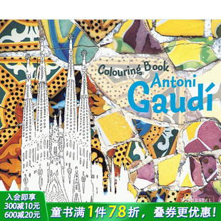 Gaudi 安东尼·高迪涂色书Antoni Colouring Book英文原版 善优童书 儿童艺术启蒙 预售