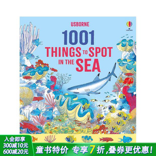 【预售】海洋寻宝图鉴：1001种海洋生物 1001 Things to Spot in the Sea 英文儿童插画科普绘本 进口童书