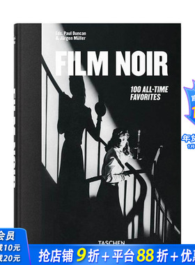 【预售】【TASCHEN】黑色电影：史上100部经典 Film Noir. 100 All-Time Favorites 亡命驾驶 卡里加里博士的小屋 英文正版进口书