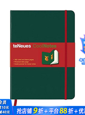 【现货】中号笔记本 绿色 红黄色包袋 CoolNotes Medium 16 22cm Green Boar Yellow Red  英文创意文创产品 高颜值节日送礼