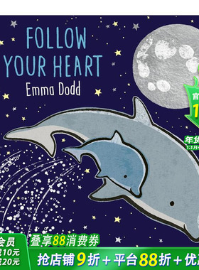 【预售】随心所至 【Emma Dodd】Follow Your Heart 英文儿童插画故事绘本 进口童书