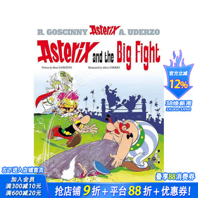 【现货】高卢英雄历险记 高卢英雄之大战罗马 Asterix 高卢英雄传 Neflix改编动画剧集 超燃英雄漫画 原版英文漫画书 正版进口书