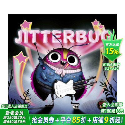 【预售】虫子乐队：抖抖虫 Jitterbug 英文儿童插画故事科普绘本 进口童书
