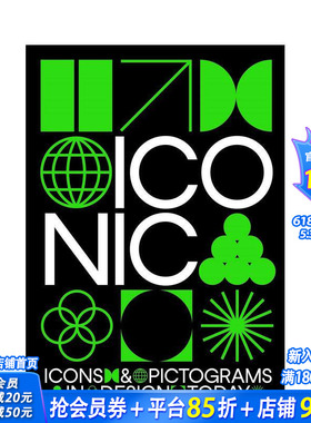 【现货】图标：当今设计中的图标和象形图 Iconic?:?Icons & Pictograms in Design Today 原版英文字体图案标志设计 正版进口书