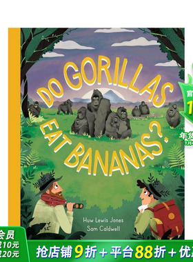 【现货】大猩猩吃香蕉吗？ 【Go Wild】Do Gorillas Eat Bananas? 英文儿童插画绘本 趣味科普进口童书 猿类 雨林探险