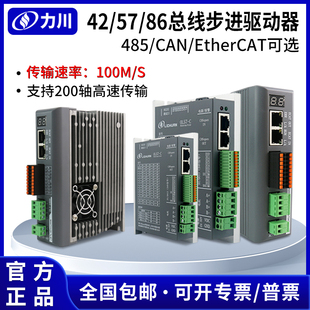 86总线步进电机驱动器 485 Ether 力川 CAN 总线通讯控制器