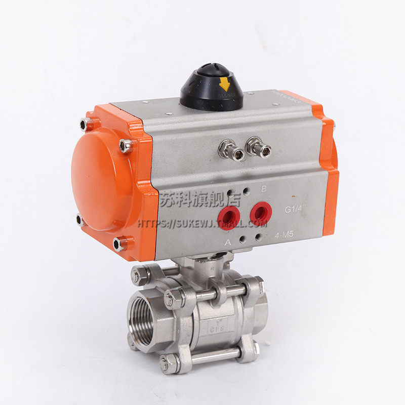 Q611F-16P高温不锈钢气动三片式丝扣口球阀阀门DN15 20 25 32 40,童装/婴儿装/亲子装,儿童装饰手表,淘宝优惠券,粉丝福利购,淘宝优惠卷