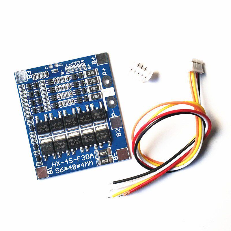 4串14.8V锂电池保护板 带均衡 四串12.8v磷酸铁锂电池保护板 30A