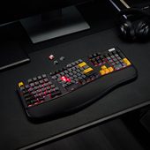 日本SANWA机械键盘人体工学分体式 无线蓝牙3模客制化电脑通用腕托