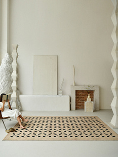 【布鲁罗曼韵说】法式中古地毯覆古方砖羊毛客厅地毯免洗可擦地垫