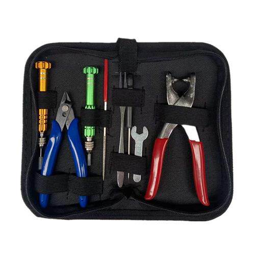新品羽毛球拍胶粒换转护线管钉边冷压喇叭口钳器工具套装