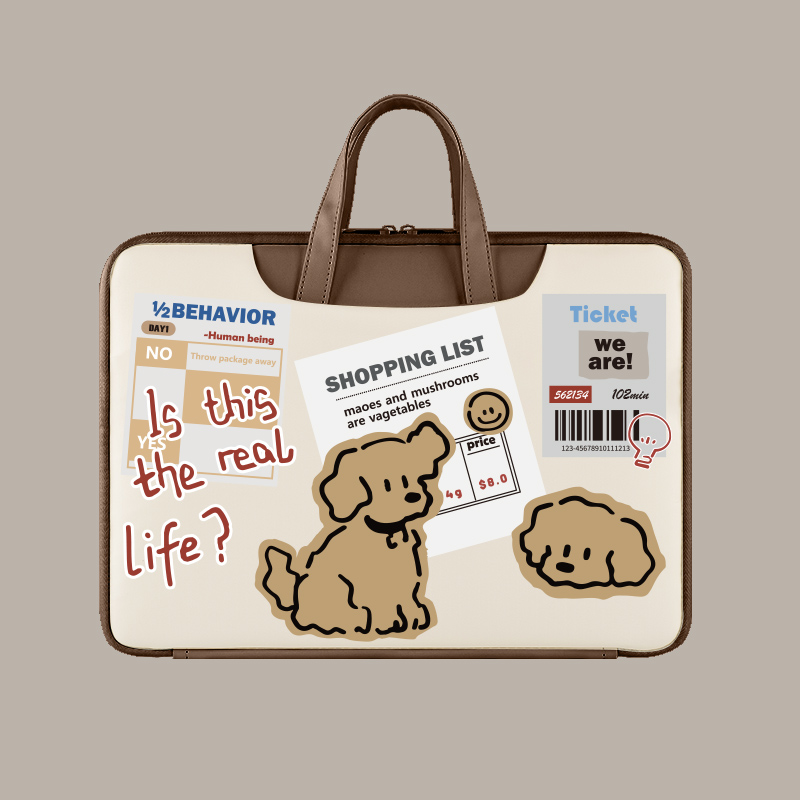 手提电脑包卡通韩系防水防摔原创