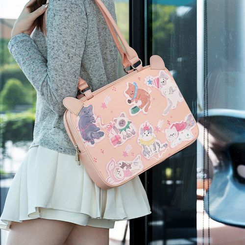 单肩电脑包防水多功能收纳防震