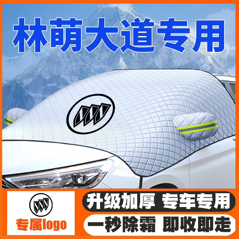 别克林萌大道专用遮雪挡07-09-10-11款前挡玻璃防雪罩防霜冻车衣