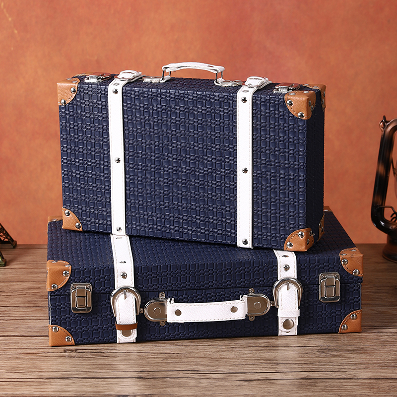 欧式复古皮革收纳手提箱高档精致