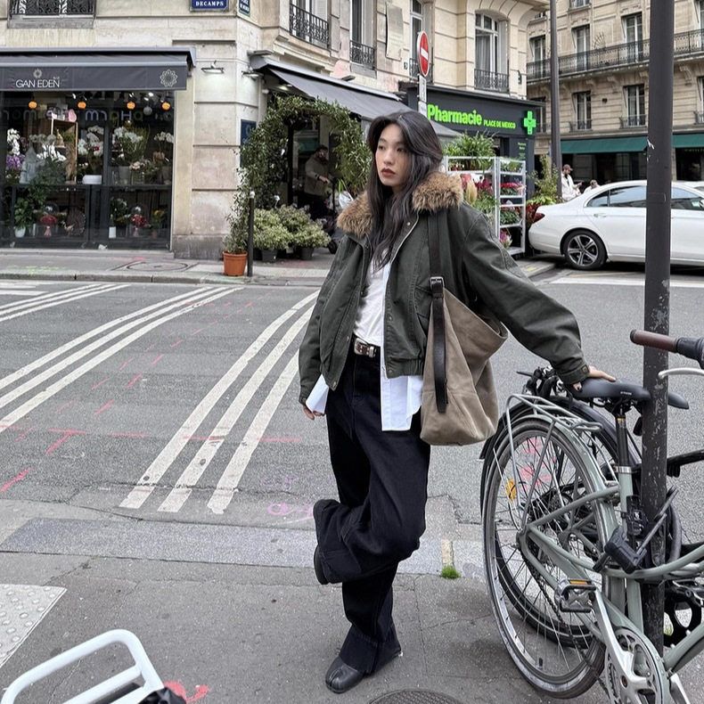 INchooseu笑家牛仔外套