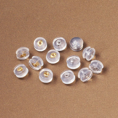 高档18K金色耳钉后塞耳堵