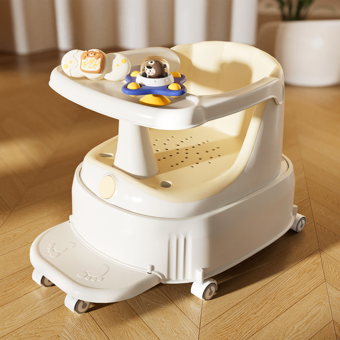 婴儿洗澡学坐椅宝宝座椅儿童坐着神器坐浴凳坐凳浴盆坐托带万向轮,婴童用品,浴网/浴兜/浴架/浴托,淘宝优惠券,粉丝福利购,淘宝优惠卷