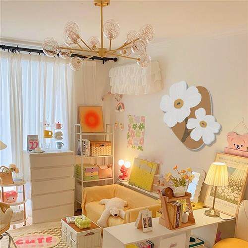 网红单间出租屋小房间改造用品布置卧室墙面壁装饰床头物件神器花