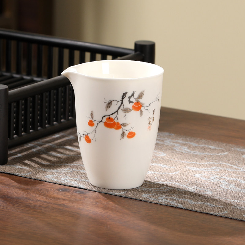 白瓷公道杯分茶器茶杯茶海茶具配件盖碗羊脂玉瓷公杯过滤茶漏泡茶,餐饮具,公道杯,淘宝优惠券,粉丝福利购,淘宝优惠卷