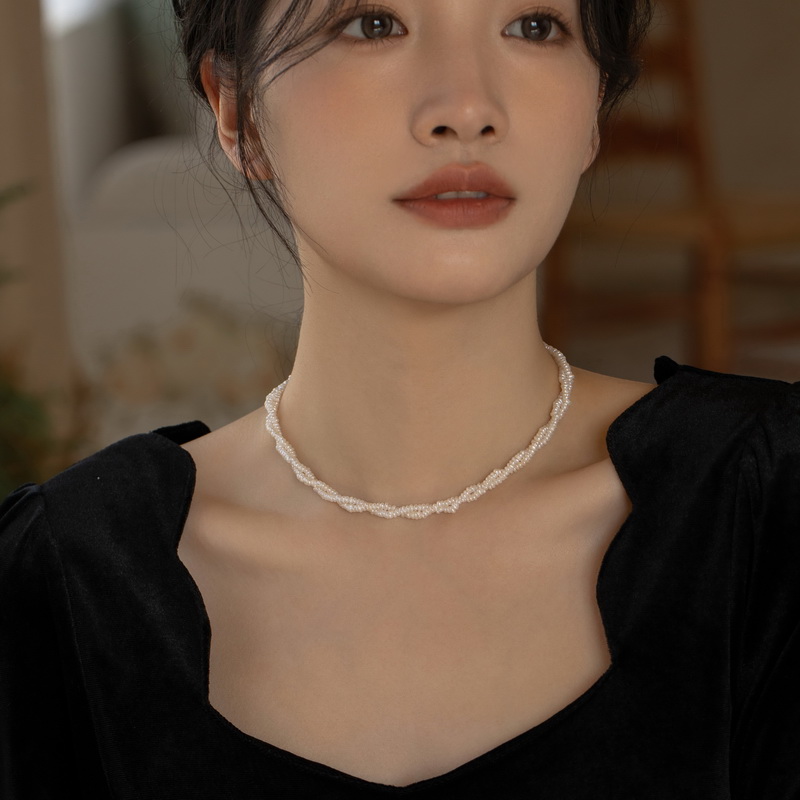 锁骨链珍珠女礼物项链