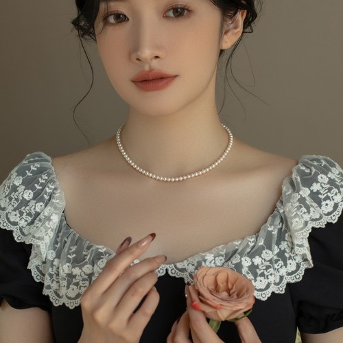 925银锁骨链女chocker链项链