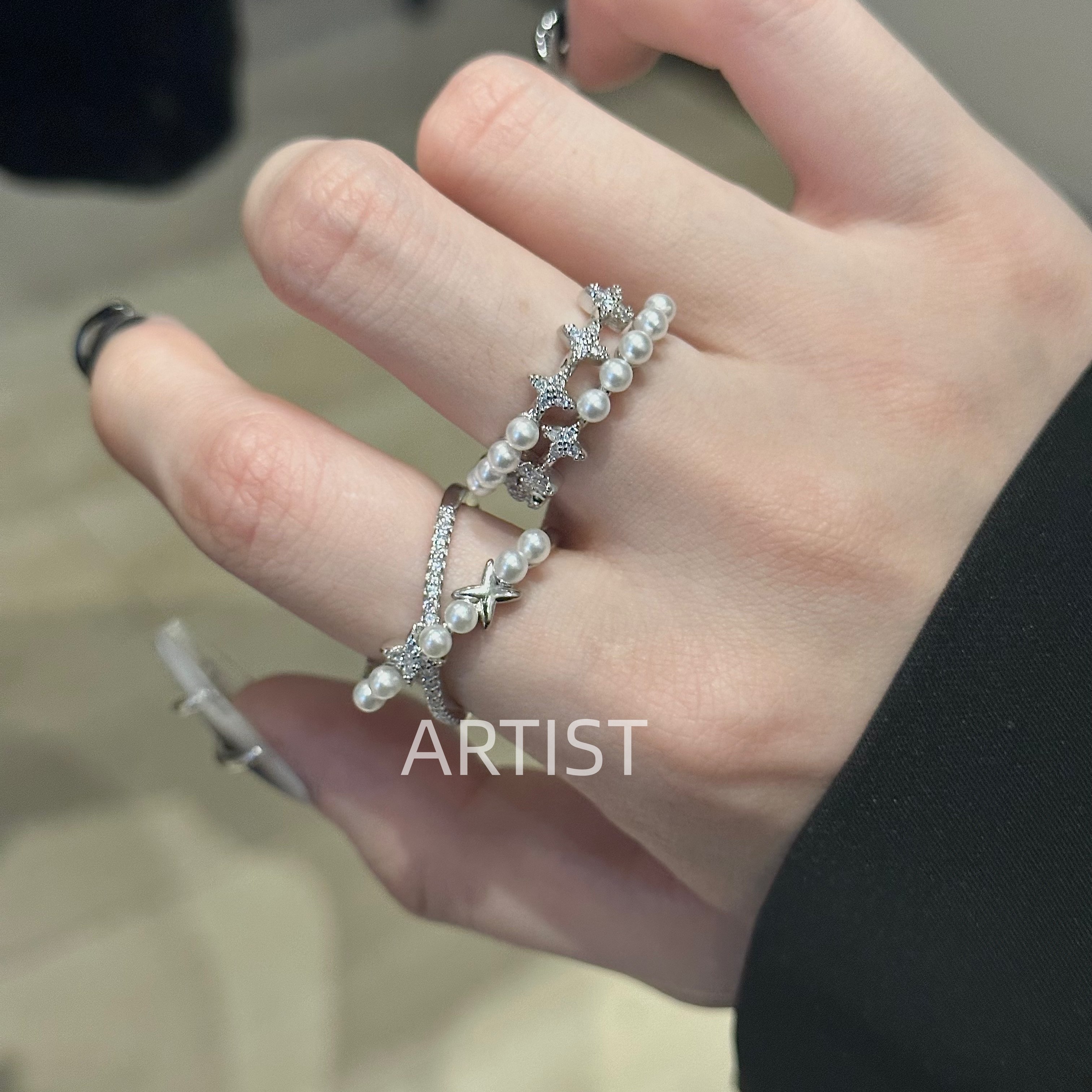 柔气质个性ins冷淡风指环