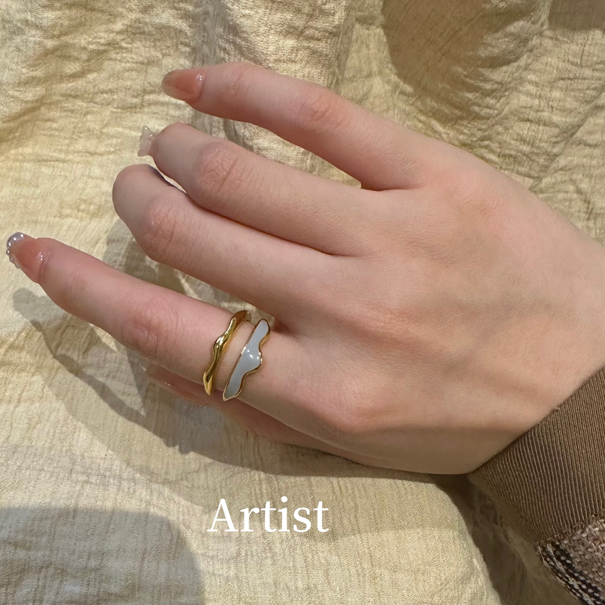 宫廷风S925银食指戒指女