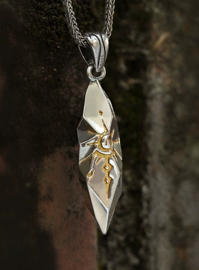 潮流泰银陨石毛衣链圣诞礼物项链