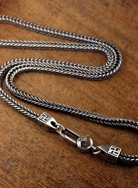 狐狸项链个性小众风百搭毛衣链男