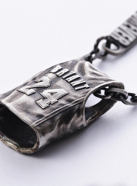 欧美24号球衣纪念黑曼巴科比项链潮男复古男士潮流个性纪念礼物