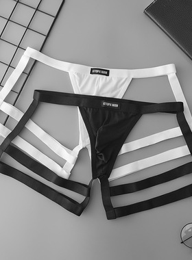 GTOPX MAN男士低腰绑带欧美兴趣内裤  跨境提臀性感U凸薄款