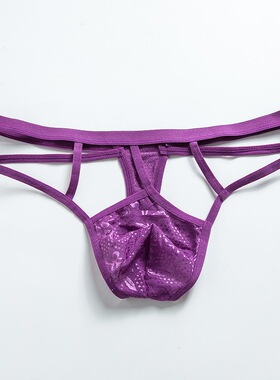 男士丁字裤性感低腰无痕透气舒适纯色简约百搭时尚潮流个性内裤男