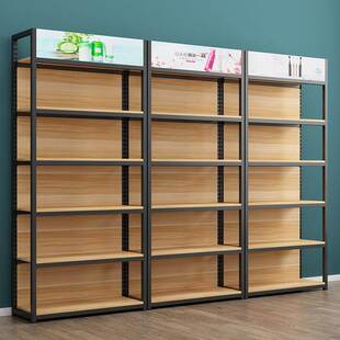 货架置物架超市多层货柜自由组合带背板铁架子多功能可拆卸展示架