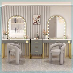 高级影楼化妆台带灯专业美容院婚纱店彩妆化妆师工作室专用梳妆台