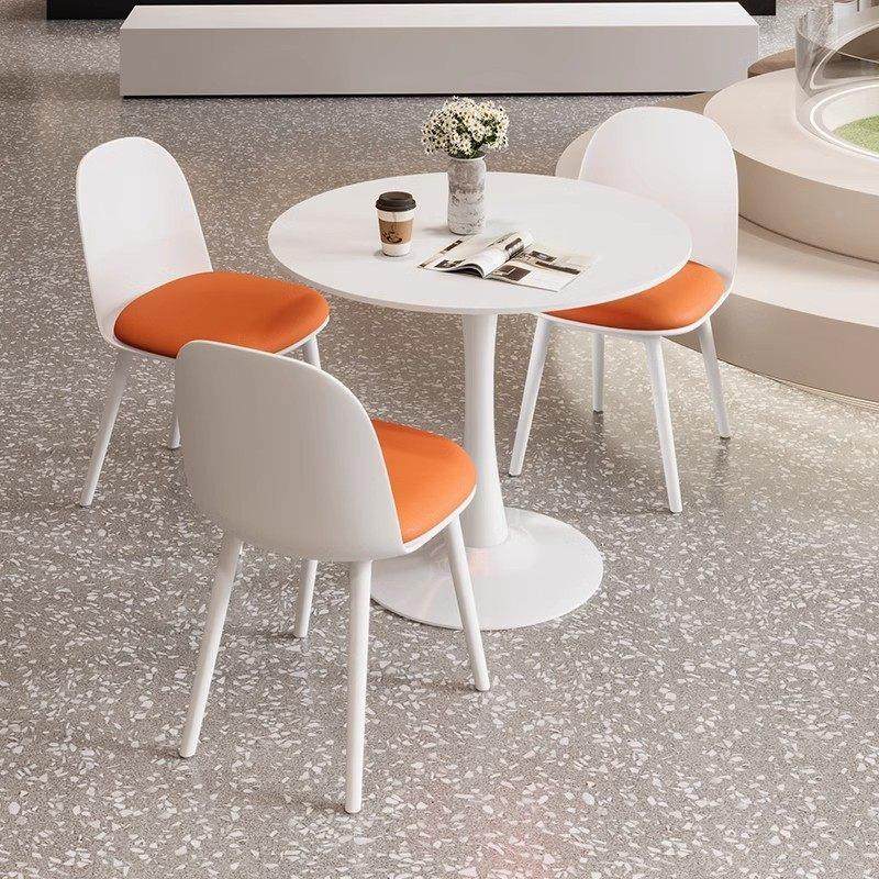 阳台茶桌椅组合家用茶几会客桌现代简约酒店咖啡厅接待洽谈小圆桌