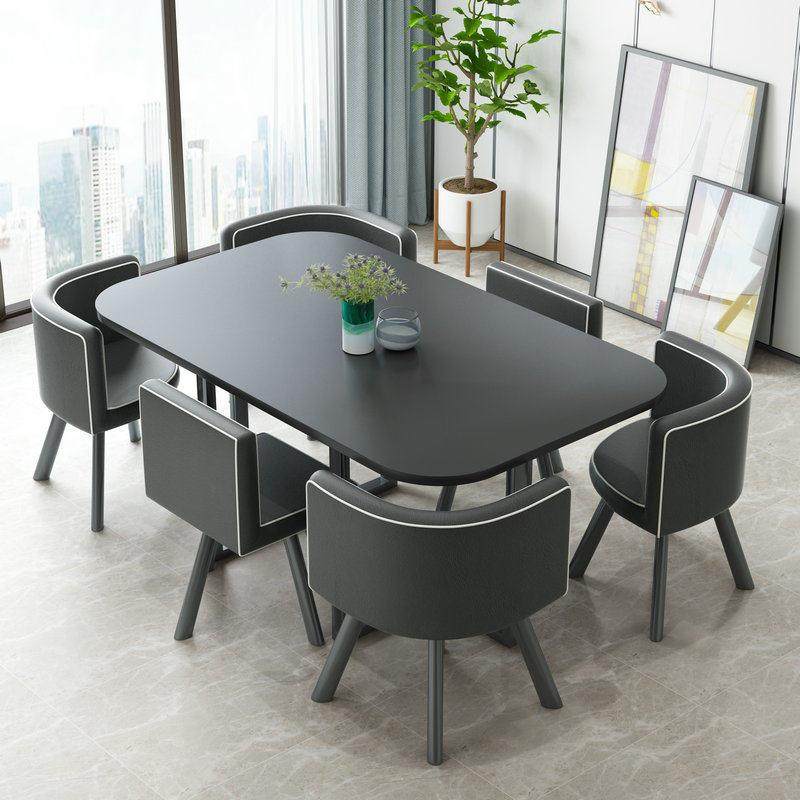 简约现代长条桌培训洽谈桌椅组合展厅接待办公室会议长桌店铺餐桌,住宅家具,板木餐桌,淘宝优惠券,粉丝福利购,淘宝优惠卷