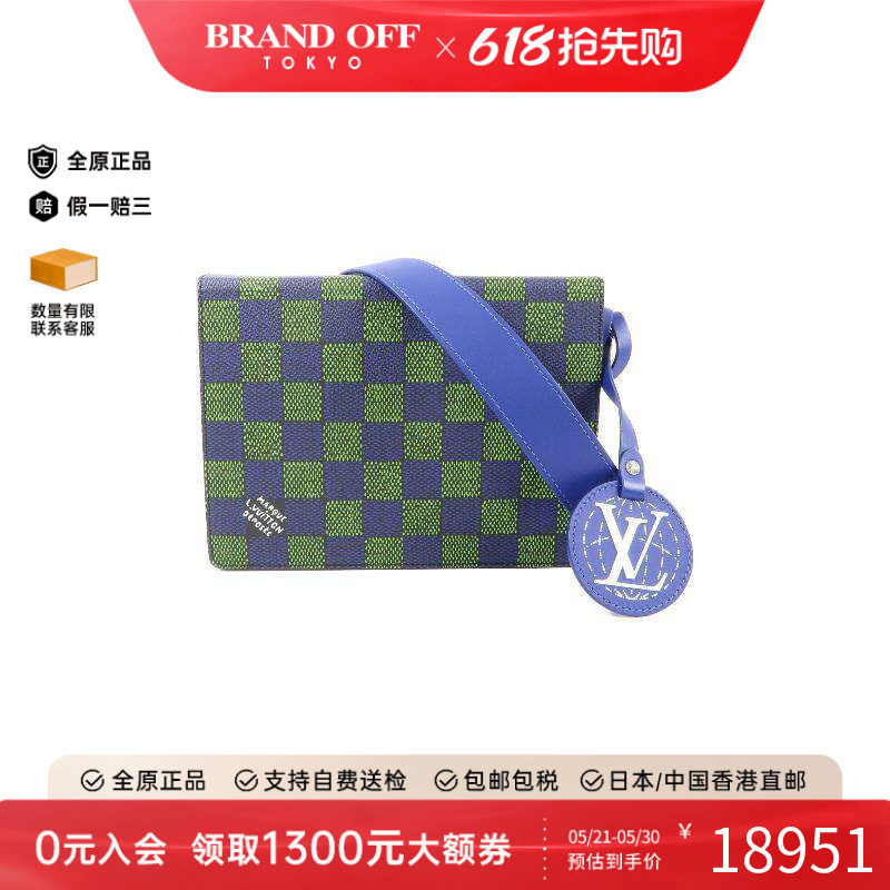 中古LV路易威登女包A级95新Shoulder bag肩包涂层/防水帆布斜挎包