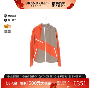 中古Hermes爱马仕男A级95新Hooded连帽 尼龙外套灰色