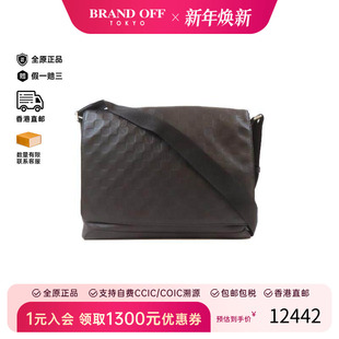 中古LV路易威登男包A级95新shoulder bag斜挎包牛皮斜挎包黑色