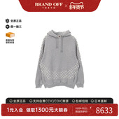 中古LV路易威登男A级95新parka派克大衣棉上衣灰色