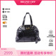 中古YSL圣罗兰女包B级9新shoulder bag斜挎包漆皮单肩包黑色正品