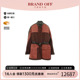 中古Hermes爱马仕女A级95新coat风衣外套羊毛外套棕色