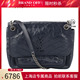 中古「85」SAINT LAURENT圣罗兰NIKI深蓝色复古牛皮中号斜挎包