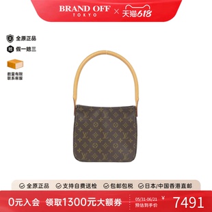 中古LV路易威登女包A级95新 Looping名媛包老花手提包BRANDOFF