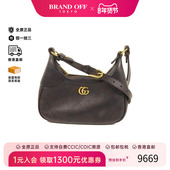 中古Gucci古驰女包A级95新Shoulder bag肩包牛皮斜挎包黑色HK正品